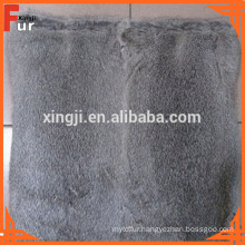 Top Quality Natural Grey Rabbit Fur Cushion